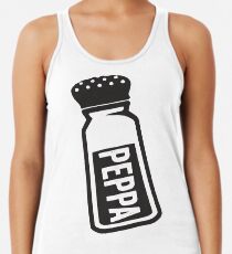 Salt \ Peppa 2/2, Black Ink | Women's Best Friends Shirts, Bff Stuff, Besties, Halloween Costume, Salt And Pepper Shakers Women's Tank Top