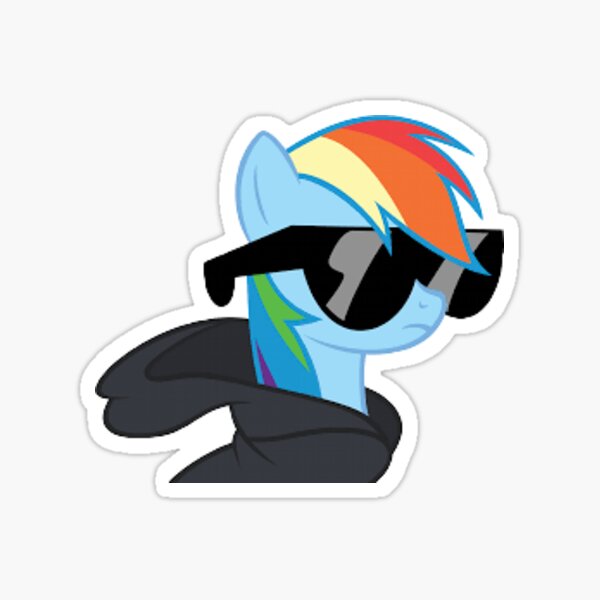 Item preview, MLP Rainbow dash cool designed and sold by amaanprints.