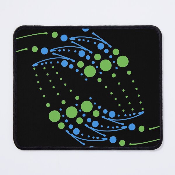 Item preview, Green Blue Abstract Infinity Circles and Lines Artwork  designed and sold by that5280lady.
