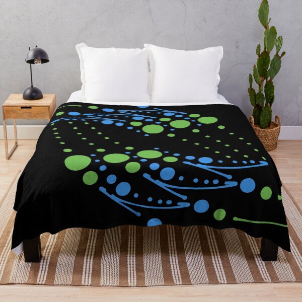 Item preview, Green Blue Abstract Infinity Circles and Lines Artwork designed and sold by that5280lady.