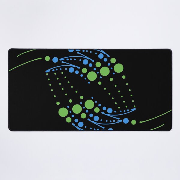 Item preview, Green Blue Abstract Infinity Circles and Lines Artwork  designed and sold by that5280lady.