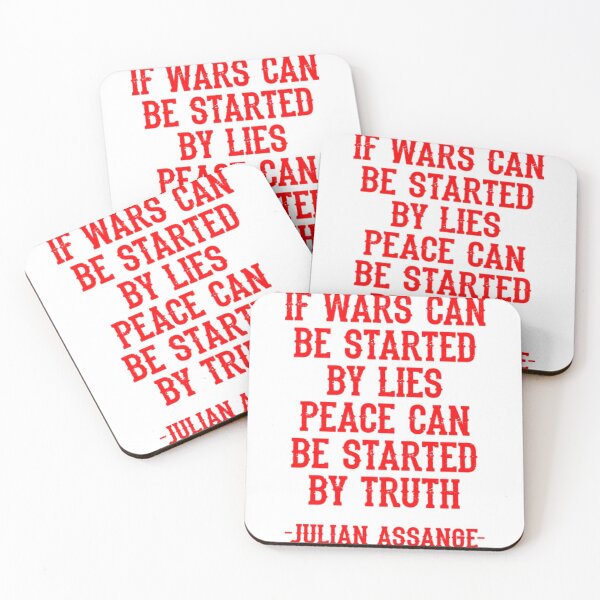 Item preview, Julian Assange If wars can be started by lies, peace can be started by truth designed and sold by AldoEan.