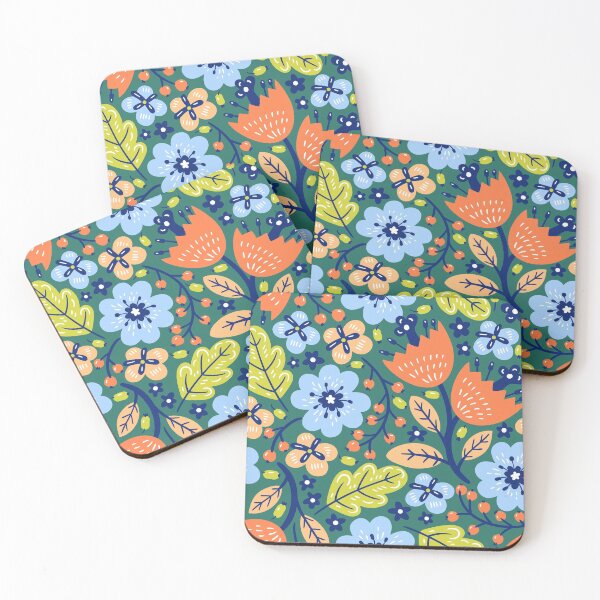 Item preview, Colorful Flowers Pattern designed and sold by InnaPo ⭐⭐⭐⭐⭐.