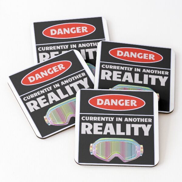 Item preview, DANGER Currently in Another Reality | Virtual Reality Headset Goggles Funny Metaverse designed and sold by CuddleStore.