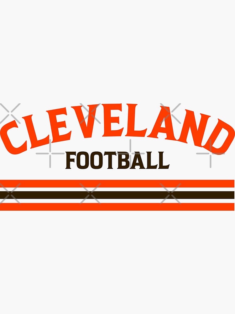 Cleveland Browns Stripe Sticker for Sale by corbrand