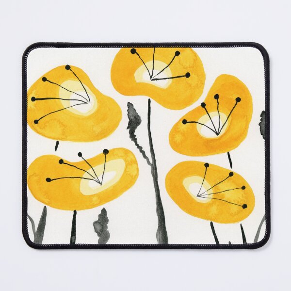Item preview, Yellow Poppies designed and sold by PopwheelArt.