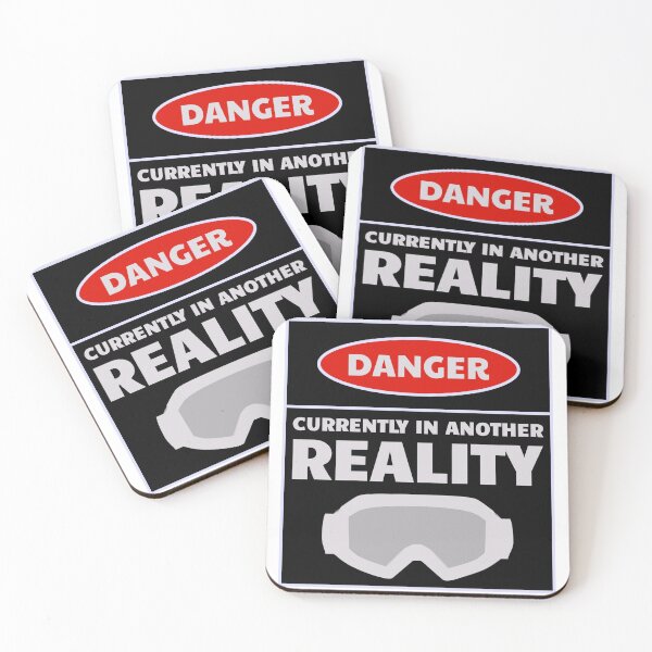 Item preview, DANGER Currently in Another Reality | Virtual Reality Headset Goggles Funny Metaverse designed and sold by CuddleStore.