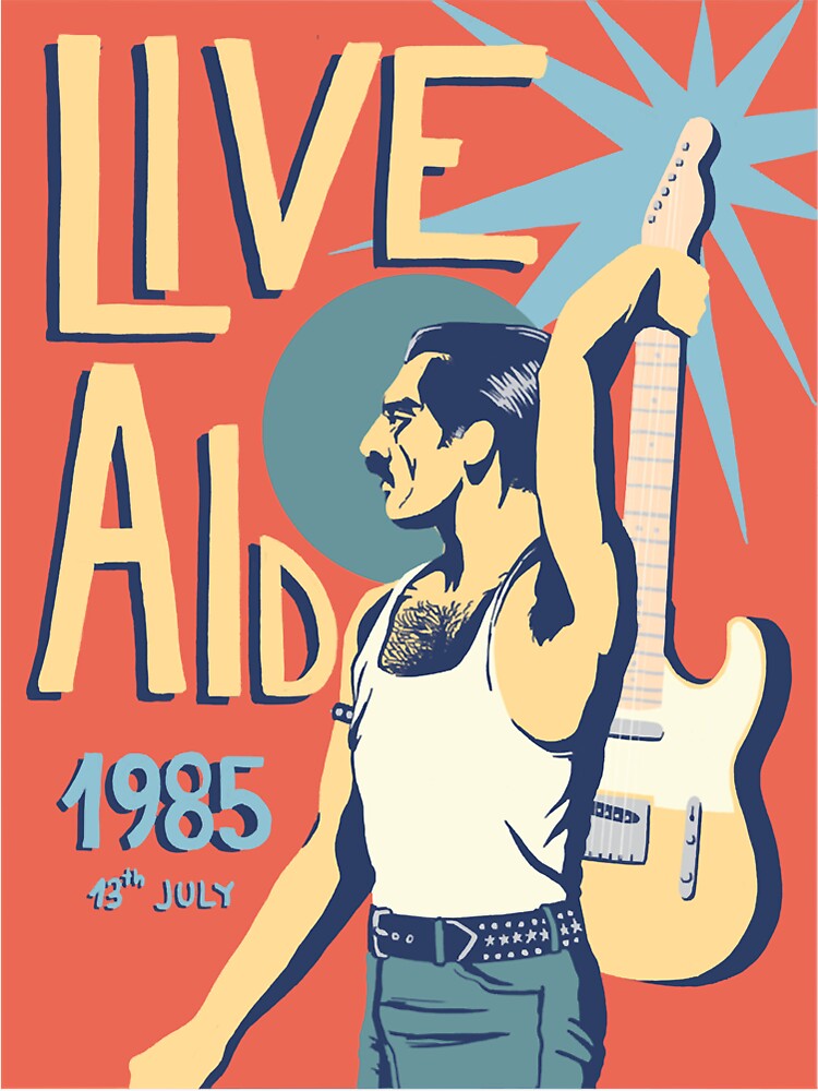 Live Aid 1985 Classic T Shirt Png Sticker For Sale By Melissadickinso