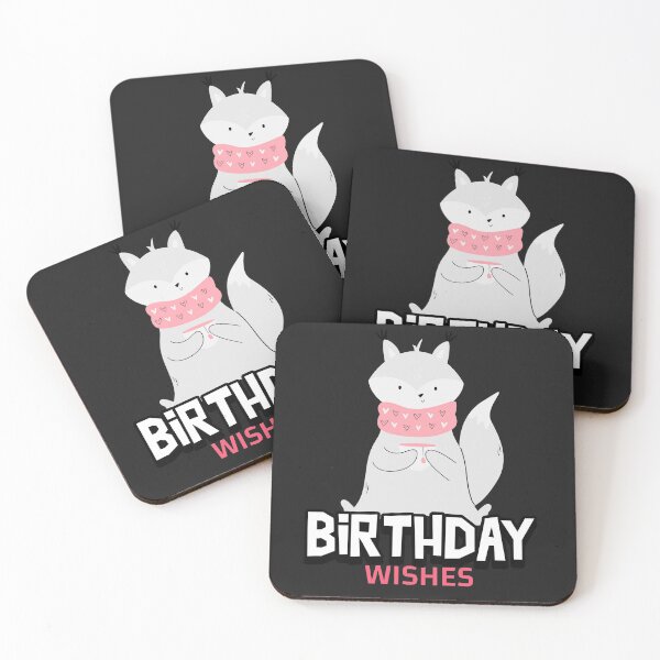 Item preview, HAPPY BIRTHDAY WISHES FRIENDLY FOX designed and sold by CoopClothing.