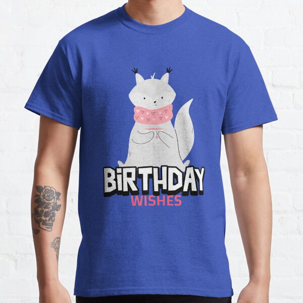 Item preview, HAPPY BIRTHDAY WISHES FRIENDLY FOX designed and sold by CoopClothing.