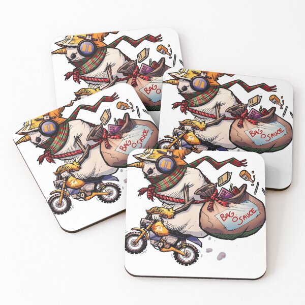 Item preview, Moto Snow Man Santa Delivery designed and sold by TheadoreJohnson.
