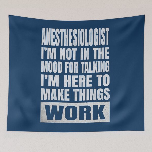 Item preview, Anesthesiologist I_m Not In The Mood For Talking anesthetic print   designed and sold by BluegrassDesig.