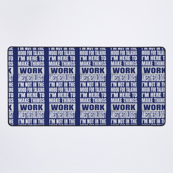 Item preview, Anesthesiologist I_m Not In The Mood For Talking anesthetic print designed and sold by BluegrassDesig.
