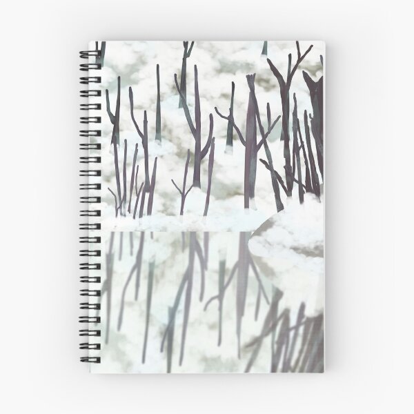 Item preview, Icy Winter Forest Lake designed and sold by NonbinarySarah.