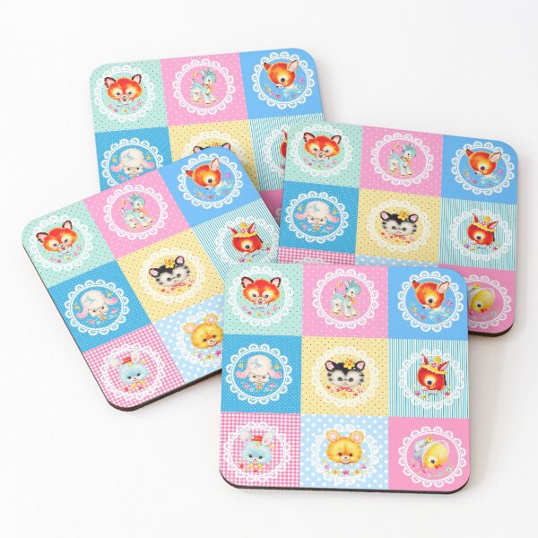 Item preview, Cute vintage animals patchwork  designed and sold by Spooky Witch Dream.