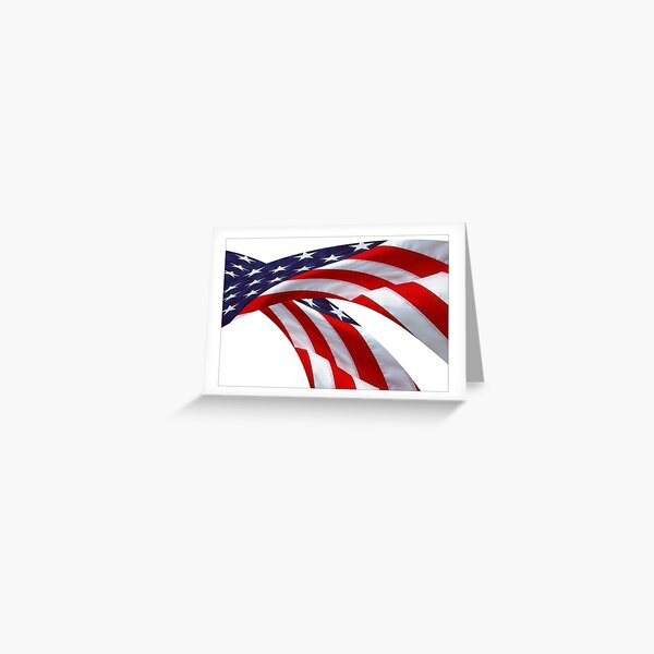American Flags (c) Greeting Card