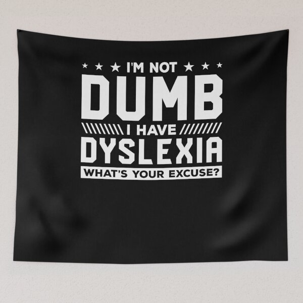 Item preview, I'm Not Dumb I Have Dyslexia Shirt, Awareness Gift For Dyslexia Teacher Therapist, Cute Dyslexia Pride Ribbon Gift For Men And Women Kids designed and sold by aymob.