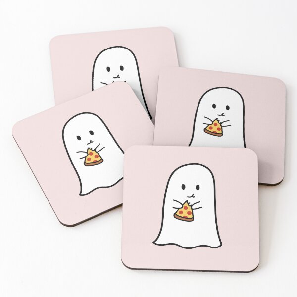 Item preview, Ghost eating pizza designed and sold by Neadoodles.