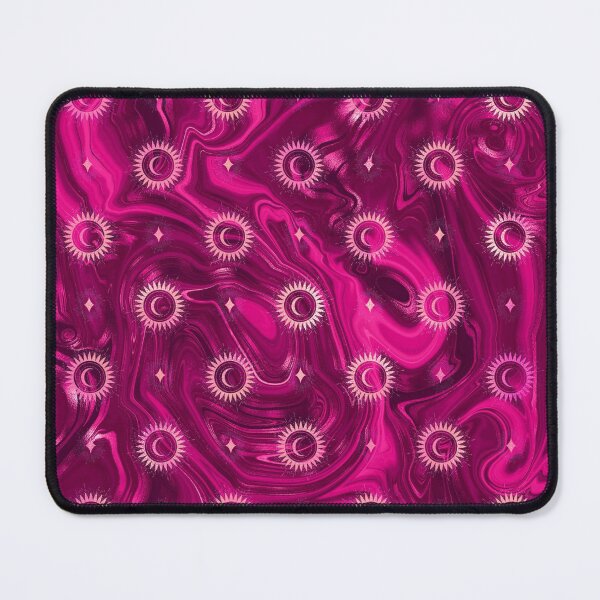 Item preview, Magenta Swirly Abstract Pattern with Sun Moon designed and sold by WOW TeesAndThings.