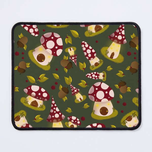 Item preview, Autumn Mushroom Cottages designed and sold by linanoelleart.