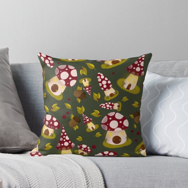 Item preview, Autumn Mushroom Cottages designed and sold by linanoelleart.