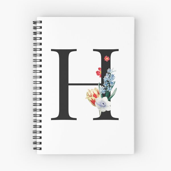 Item preview, Split Floral Letter Monogram | Personalized Flower Letter H designed and sold by BeeMeCreative.
