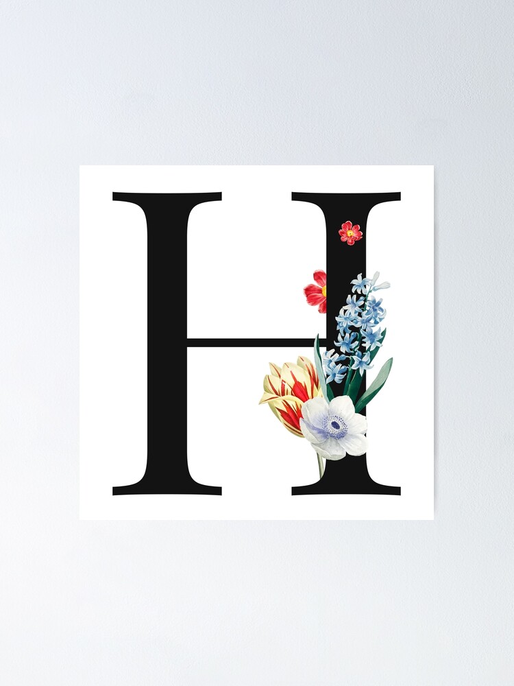 Split Floral Letter Monogram, Personalized Flower Letter N Sticker for  Sale by BeeMeCreative