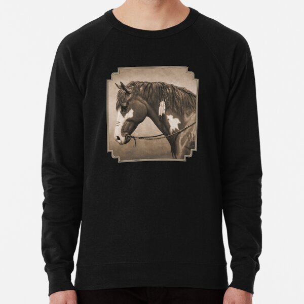 Item preview, Native American War Horse in Sepia designed and sold by csforest.