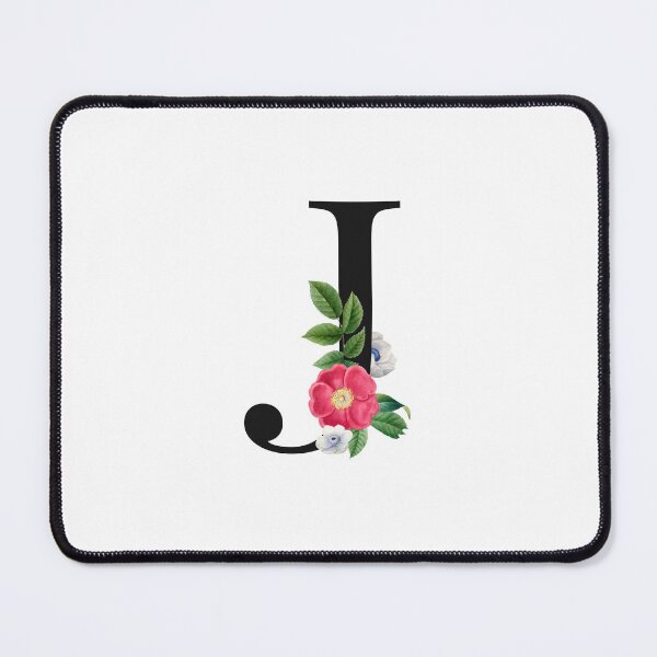 Item preview, Split Floral Letter Monogram | Personalized Flower Letter J designed and sold by BeeMeCreative.
