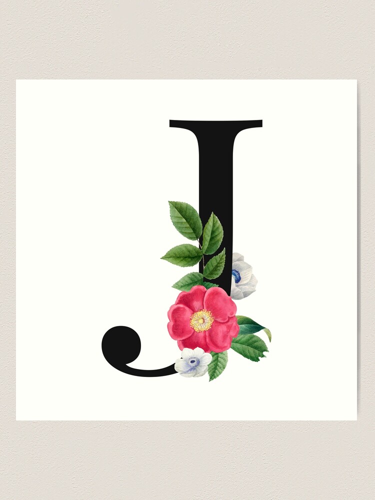 Copy of Split Floral Letter Monogram, Personalized Flower Letter D  Photographic Print for Sale by BeeMeCreative