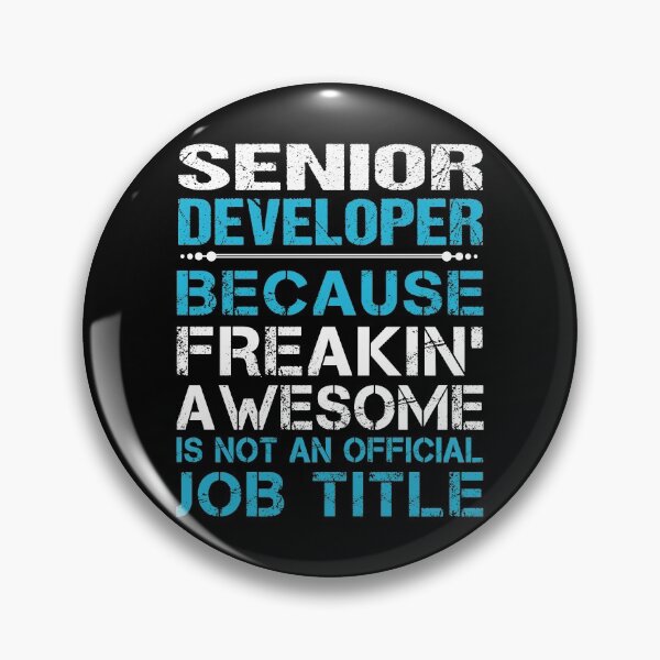 Item preview, Senior Developer T Shirt - Freaking Awesome Job Gift Item Tee designed and sold by oetate4774.