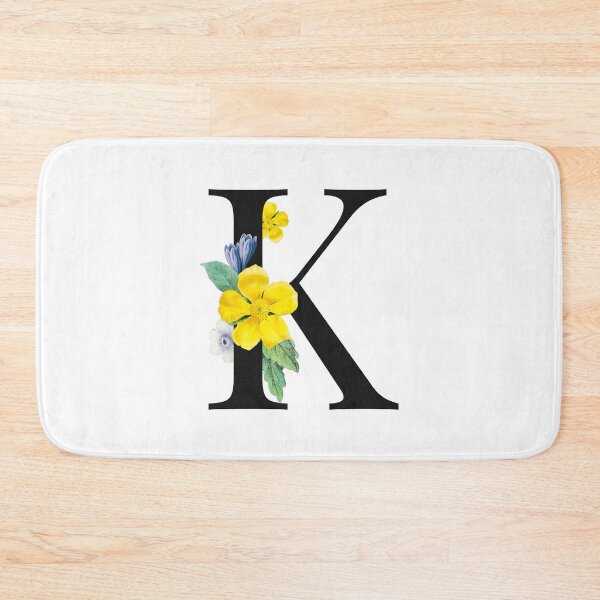 Item preview, Split Floral Letter Monogram | Personalized Flower Letter K designed and sold by BeeMeCreative.