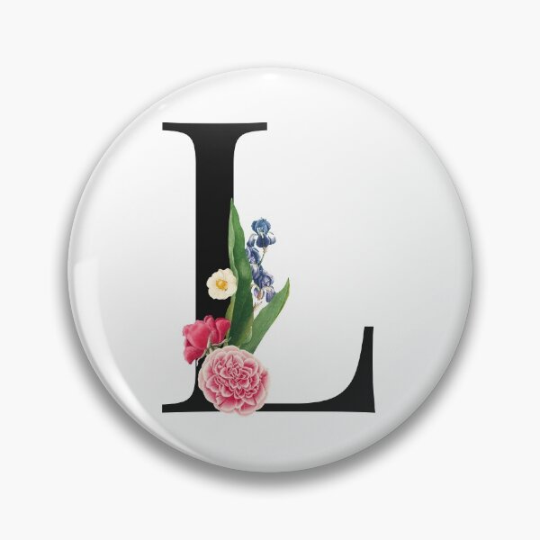 Item preview, Split Floral Letter Monogram | Personalized Flower Letter L designed and sold by BeeMeCreative.