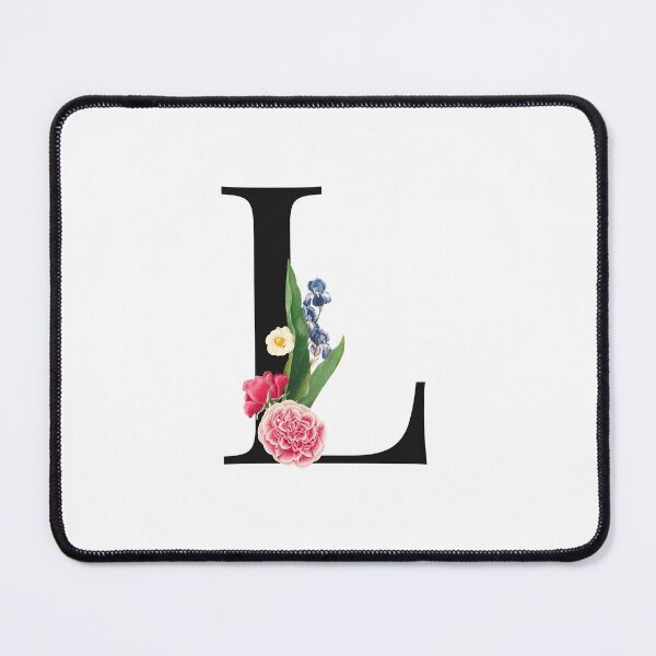 Item preview, Split Floral Letter Monogram | Personalized Flower Letter L designed and sold by BeeMeCreative.
