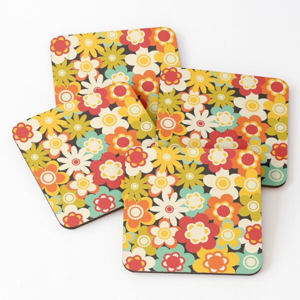 Item preview, Colourful flower pattern design designed and sold by The cascadina.