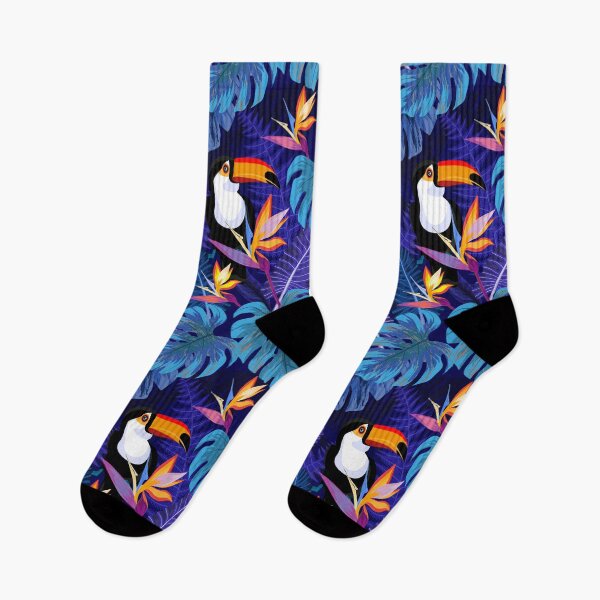 Item preview, Toucan tropical flowers designed and sold by RoslynArt.