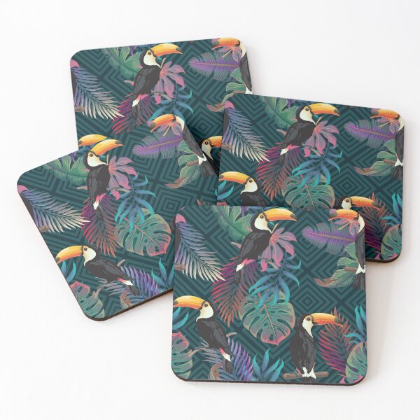 Item preview, Toucan Summer exotic birds designed and sold by RoslynArt.