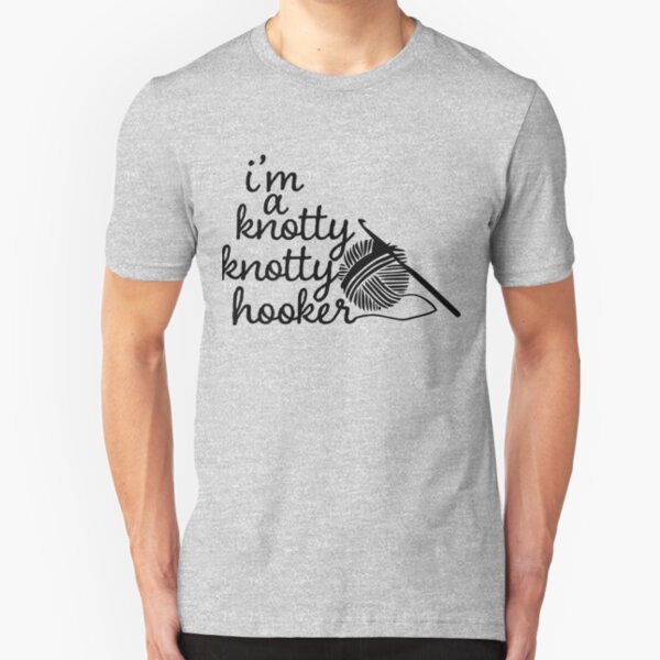 Knotty,knotty hooker funnyshirt Slim Fit T-Shirt