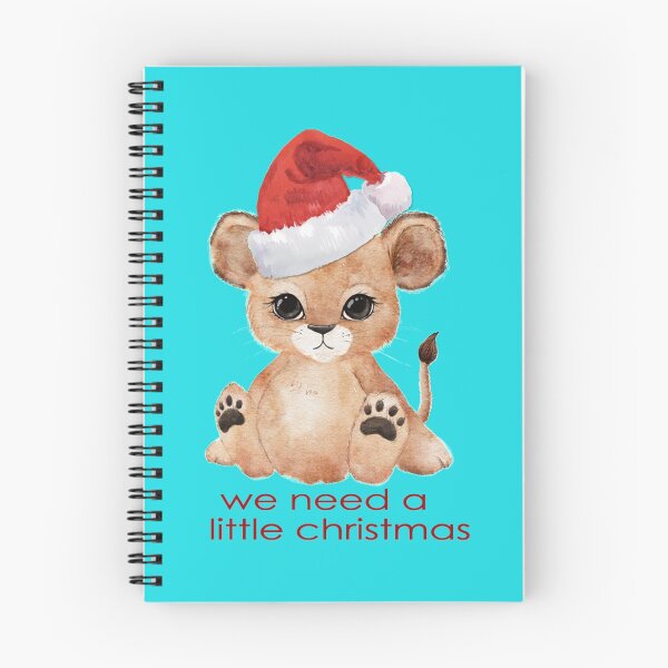 Item preview, Baby Lion in Santa Hat, We Need a Little Christmas   designed and sold by brightcomets.