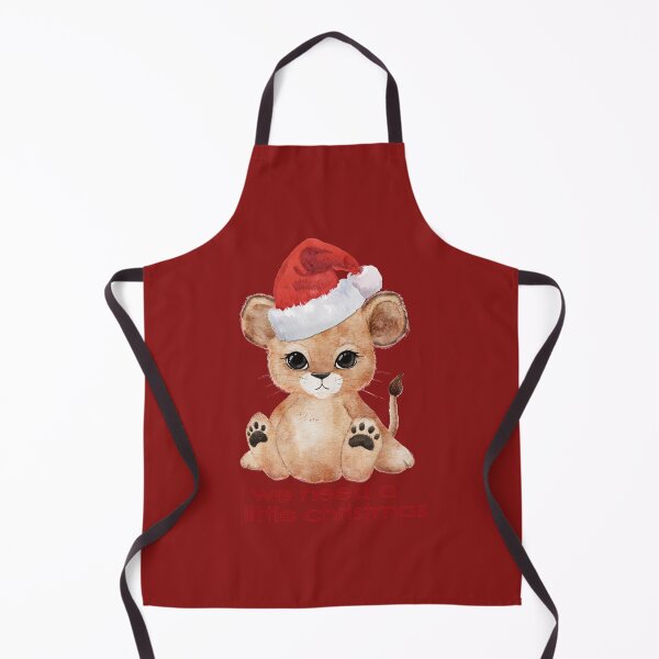 Item preview, Baby Lion in Santa Hat, We Need a Little Christmas   designed and sold by brightcomets.