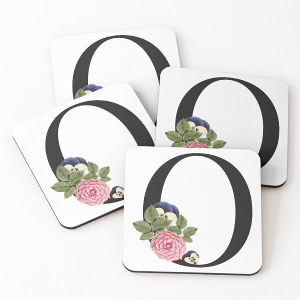 Item preview, Split Floral Letter Monogram | Personalized Flower Letter O designed and sold by BeeMeCreative.