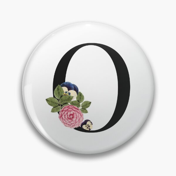 Item preview, Split Floral Letter Monogram | Personalized Flower Letter O designed and sold by BeeMeCreative.