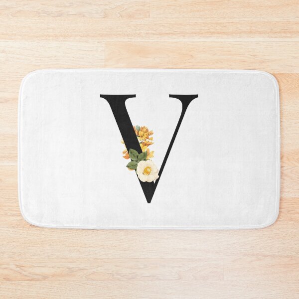 Item preview, Split Floral Letter Monogram | Personalized Flower Letter V designed and sold by BeeMeCreative.