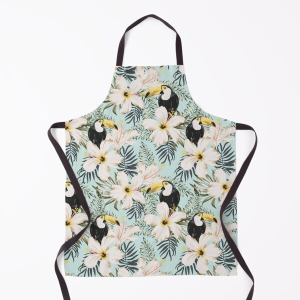 Item preview, Toucan with white hibiscus flower designed and sold by RoslynArt.