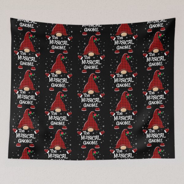 Item preview, Musical Gnome Buffalo Plaid Matching Christmas Pajama Gift   designed and sold by brightcomets.