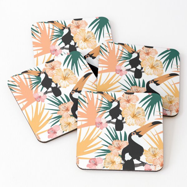Item preview, Tropical pattern with toucan designed and sold by RoslynArt.