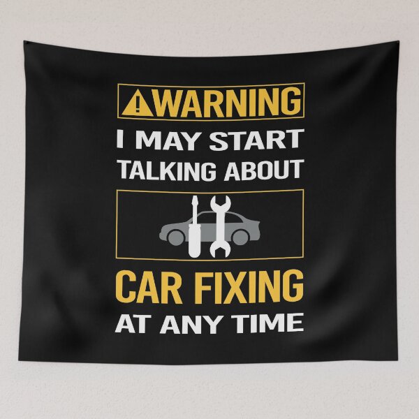 Item preview, Funny Warning Car Fixing designed and sold by ArydeaNoriega.