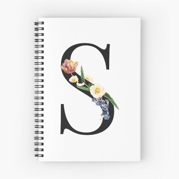 Artikelvorschau, Geteiltes Blumenbuchstaben-Monogramm | Personalisierter Blumenbuchstabe S entworfen und verkauft von BeeMeCreative.
