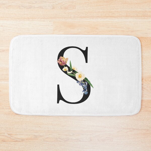 Item preview, Split Floral Letter Monogram | Personalized Flower Letter S designed and sold by BeeMeCreative.