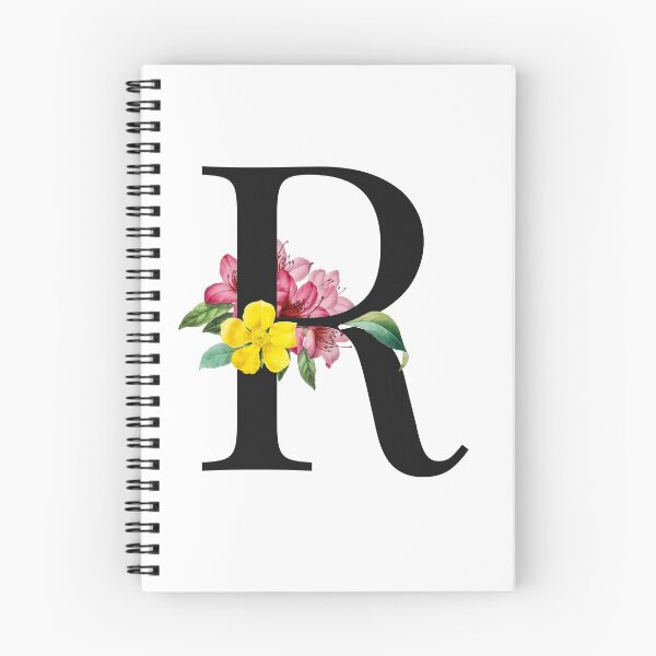 Item preview, Split Floral Letter Monogram | Personalized Flower Letter R designed and sold by BeeMeCreative.